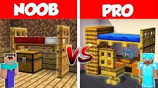 Minecraft NOOB vs PRO Secret Bed Battle in Minecraft  Animation [upl. by Drofxer]