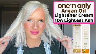 One N Only 10A Lightest Ash Blonde amp Cream Lightener [upl. by Hadlee]