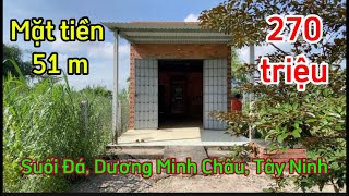 Nhà đất giá rẻmặt tiền ngang 51 mcó nhà cấp 4 thuộc Suối ĐáDương Minh ChâuTây Ninh [upl. by Ahsel]