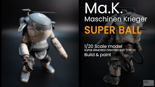 MaK Maschinen Krieger SUPER BALL Models 120 How to Build and Paint Scale model kits [upl. by Nueovas]