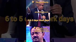 Narayana Murthy interview narayana Murthy comment on work life balance ⚖️youtubeshortsviralshorts [upl. by Arenahs]