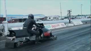 Fastest snowmobile in the world Napierville Dragway [upl. by Mikal]