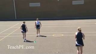 Netball  Attacking Movement  The Straight Sprint [upl. by Warring349]