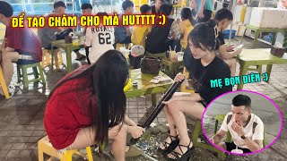 Thanh Lam Và Con Bạn Thử Hút Thuốc Lào Trước Mặt Người Lạ Xem Phản Ứng Và Cái Kết [upl. by Fredel]