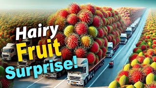 Rambutan Fruit How to Eat This Hairy Tropical Delight  Taste Test amp Facts [upl. by Nwahsud165]