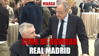 Así arropó Florentino Pérez a todos sus jugadores en la comida de Navidad del Madrid I MARCA [upl. by Oigroig]