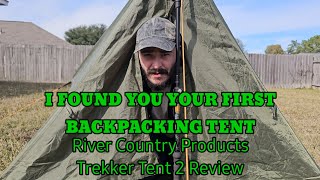 Best Lightweight Beginner Budget Tent River Country Products Trekker Tent 2 Backpacking Tent Review [upl. by Bywaters]