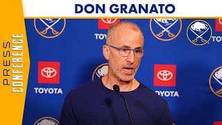 “It’ll Be A Progression”  Buffalo Sabres Coach Don Granato Excited For Whats To Come [upl. by Yttak]