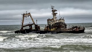 Namibia Skeleton Coast the wreck of the Zeila [upl. by Terle]