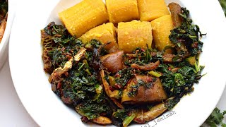 NIGERIAN VEGETABLE STEW  VEGETABLE SAUCE [upl. by Darees]