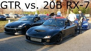 20B RX7 vs GTR R35  First run in RX7 [upl. by Emlen]