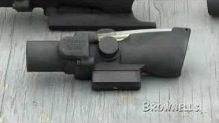 Brownells  Trijicon ACOG Demo of Different Reticles [upl. by Kotta451]