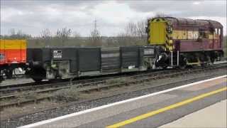 08752 EWS Livery Class 08 Shunter at Didcot 19th April 2013 [upl. by Eidlog224]