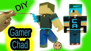 DIY Custom Gamer Chad Minecraft  Acrylic Paint Painting Do It Yourself Craft Video [upl. by Larry]