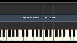 Fuente de mis bendiciones  Piano tutorial [upl. by Adeuga]