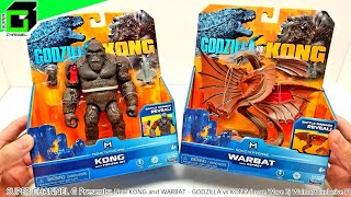 New KONG vs WARBAT  GODZILLA vs KONG Wave 2 PLAYMATES Walmart Exclusive action figures [upl. by Anne-Corinne]