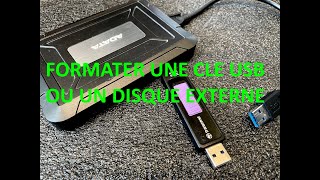 formater une clé USB ou un disque dur externe avec Windows [upl. by Aisatsanna]