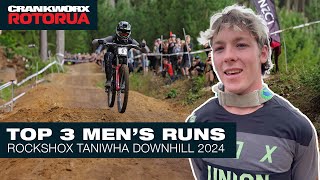 ROCKSHOX TANIWHA DOWNHILL 2024 TOP 3 MENS RUNS [upl. by Annai]