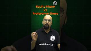 Difference Between Equity Shares and Preference Shares shorts share pw jaiibcaiibwallah [upl. by Dnalevelc]