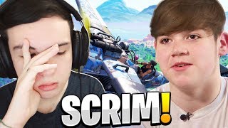 CHAMEI O quotMONGRAALquot PARA JOGAR UMA SCRIM E ISSO ACONTECEU l FORTNITE [upl. by Denison539]