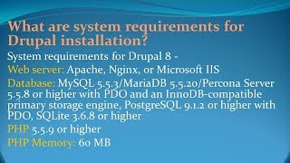 Drupal Interview Questions and Answers for freshers and experienced– Part 1 [upl. by Narual290]