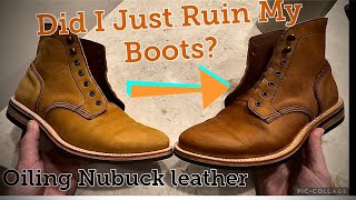 Oiling Nubuck Leather and a Talk about Rose Anvil [upl. by Gennaro529]