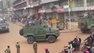 HAPPENING NOW IN KAMPALA CITY HOOO HEAVY DEPLOYMENT FOR PROTESTERS trending subscribe bobiwine [upl. by Elodie]