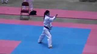 Samantha Chung at 2009 Jr Olympics Taekwondo forms [upl. by Mattah]