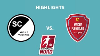 15 Spieltag Regionalliga Nord 2324  SC SpelleVenhaus  SC Weiche Flensburg 08  Highlights [upl. by Narud137]