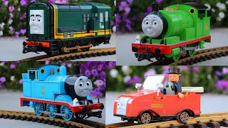 Jim Zim Trains Racing Thomas amp Friends Gscale Model Trains [upl. by Jeramie]