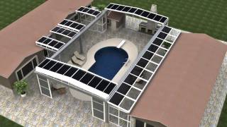 Retractable Residential Pool Enclosure [upl. by Theodoric]