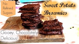 SWEET POTATO BROWNIES  TheFitKitchen [upl. by Acenom742]