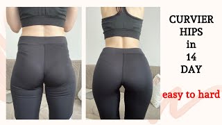 CURVIER HIPS WORKOUT in 14 Day  no equipment  14 Günde Daha Yuvarlak Dips Egzersizi Ekipmansız [upl. by Harvison]