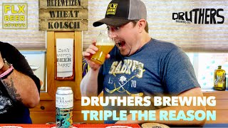 Druthers Brewing Co  Triple the Reason Hazy Triple NEIPA  Beer Review 598 [upl. by Eddra289]