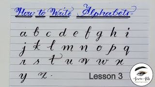 How to use cut markers Lesson 3  Small letters  English calligraphy englishcalligraphy lesson3 [upl. by Margreta]