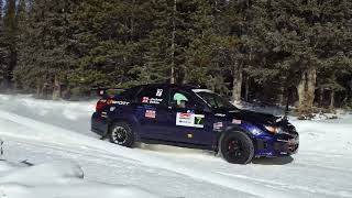 SS2 Cochrane Winter Rally 2023 Clips [upl. by Garrett]