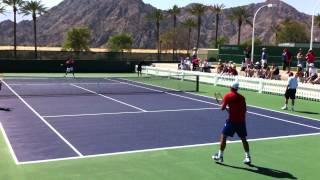 Yen Hsun Lu amp Janko Tipsarevic  Indian Wells Practice 31012 Part I [upl. by Sheelagh751]