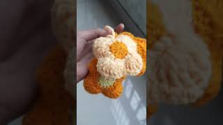 Crochet flower keychain 🌼 [upl. by Paton]