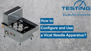 How to Configure and Use a Vicat Needle Apparatus [upl. by Agathe]