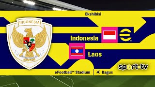 INDONESIA vs LAOS  eFootball™2025 Gameplay [upl. by Naicad746]