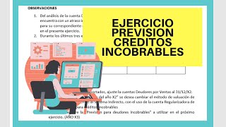 PREVISION para Créditos Incobrables  CONTABILIDAD 🟠🟢🟣 ASIENTOS CONTABLES [upl. by Eimam]