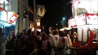 【青森県むつ市】川内八幡宮例大祭 上町 辨天山・仲浦 蛭子山 二車別れ [upl. by Michale268]