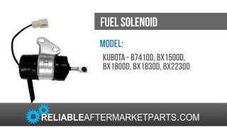 16851 60010 16851 60014 Kubota Fuel Shut Off Solenoid B7410D BX1500D BX1800D [upl. by Pressman368]