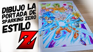 DIBUJO la PORTADA de SPARKING ZERO Estilo Z [upl. by Craggie]