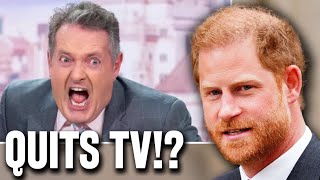 BREAKING Prince Harry SETTLES Case For Less As Piers Morgan QUITS TV [upl. by Kcinnay]