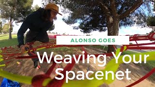 How To Make A Spacenet Part 4 Weaving [upl. by Cotterell]