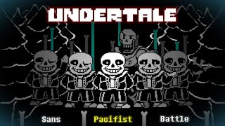 Undertale  Sans Pacifist Battle  Coreys Take  Battle Animation [upl. by Rochester]