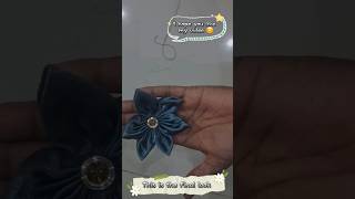 How to make flower of fabric 🌸 ✨️ ☆ Art Diary ☆ [upl. by Jerrold320]