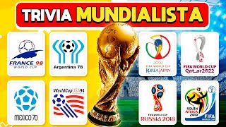 ️⚽️ CUANTO SABES DE LOS MUNDIALES 🤔🧠🧐  Trivia Fútbol  Test Mundialista  DiverTrivia ✅ [upl. by Sergu453]