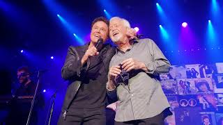 Donny Osmond invites his brother Merrill on stage Harrahs Casino Friends amp Family night 08302021 [upl. by Fanchie286]